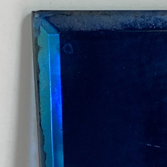 VTG Jesus Blue Mirror Art Deco 20s 30s Plaque Christian Religious Celluloid Art - Picture 8 of 8